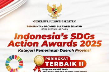 Pemprov Sulsel raih SDGs Action Awards 2025 lewat program Mandiri Benih