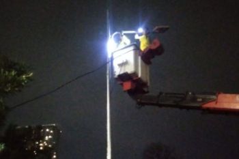 Rawan prostitusi gay, Taman Daan Mogot KM 12 dipasangi 10 lampu PJU