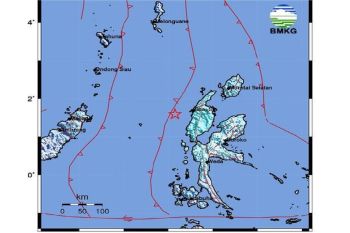 Gempa Magnitude 5,4 guncang Halmahera Barat, Kamis (20/11/2025)