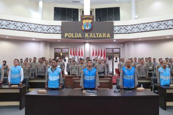 Polda Kaltara Ikuti Pelaksanaan Pakta Integritas dan Pengambilan Sumpah Peserta Seleksi SPPK, Sespimma dan SIP Polri