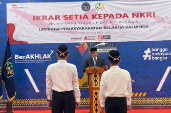 Dua napi terorisme di Lapas Kalianda ucapkan ikrar setia NKRI