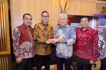Kementerian ATR/BPNraih apresiasi BeritaSatu 2025 kategori Inovasi Teknologi dan Layanan Publik