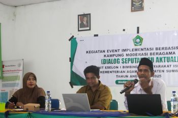 Kemenag Sumba Tengah mengintensifkan kampanye moderasi beragama