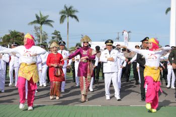 15.000 ASN Forkopimda sukses tampilkan Tari Bedincak pada HUT ke-25 Bangka Belitung