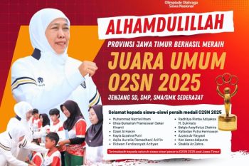Pemprov Jatim raih juara umum O2SN 2025