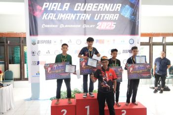 Bulungan Raih Juara Umum Kejuaraan Gulat Piala Gubernur 2025