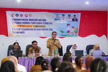 Wabup Sigi minta lintas sektor laporkan evaluasi stunting setiap desa