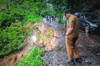 Tinjau jalan terban, Sekda Pasaman Barat: Perlu adanya pembatasan kapasitas kendaraan lewati jalan polongan 6 Talamau