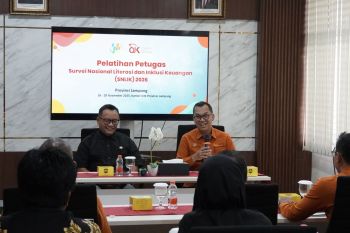 BPS dan OJK Lampung beri pelatihan survei SNLIK untuk validitas data daerah