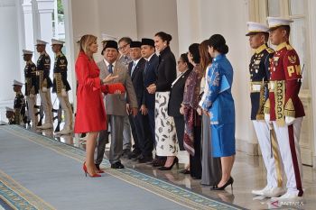 Prabowo welcomes Dutch Queen Maxima at Merdeka Palace