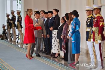 Prabowo terima Ratu Maxima dari Kerajaan Belanda di Istana Merdeka