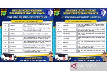 Jumat, gerai Samsat Keliling siap layani warga di 14 wilayah Jadetabek