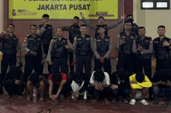 Delapan pemuda yang terlibat tawuran di Jakpus ditangkap