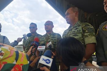 TNI distribusikan 76.500 ton bantuan untuk bencana dari Lanud Halim