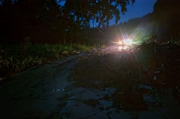 Longsor dan banjir putus akses Palu-Tolitoli di Sojol Kabupaten Donggala