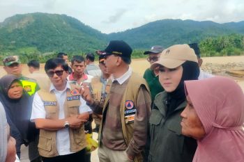 BNPB dan Bupati Pessel tinjau lokasi banjir bandang, empat nagari masih terisolasi