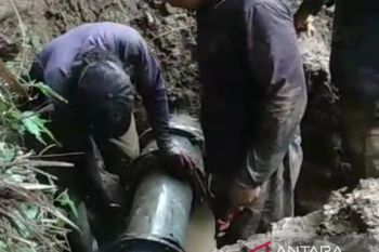 Perbaikan JDU Tirtanadi Tapsel--Padangsidimpuan baru capai 30 persen, gangguan air bersih masih berlanjut