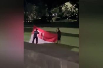 Dua pria coret bendera negara di Jembrana, terancam 5 tahun penjara