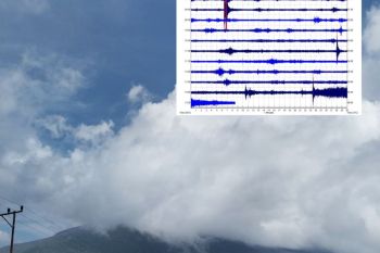 PVMBG rekam getaran banjir lahar hujan Gunung Lewotobi Laki-Laki