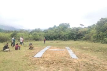 Warga Aceh Tengah buat helipad mandiri