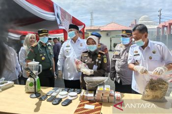 Kejari Bengkulu musnahkan barang bukti 96 perkara Pidum, termasuk sabu dan ganja