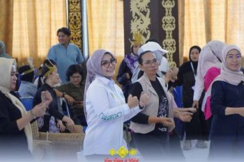 Lomba Senam Cuci Tangan Pakai Sabun di Tana Tidung Berlangsung Meriah