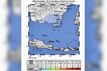 Gempa tektonik magnitudo 4.8 guncang Banjarbaru Kamis malam