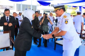 Khofifah apresiasi TNI AL dukung ketahanan pangan dan misi kemanusiaan