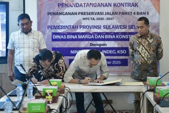 Pemprov Sulsel teken kontrak preservasi jalan senilai Rp1 triliun