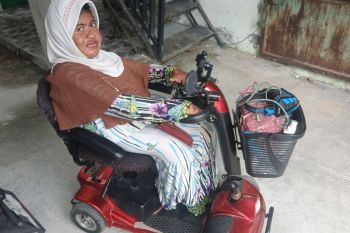 Skuter listrik, penopang perjuangan Erlina membela hak disabilitas Aceh