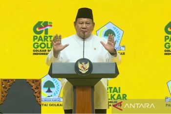Prabowo apresiasi Golkar sebagai mitra strategis setahun terakhir