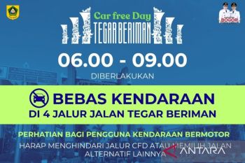 Pemkab Bogor tutup total Jalur Tegar Beriman saat CFD pada hari Minggu