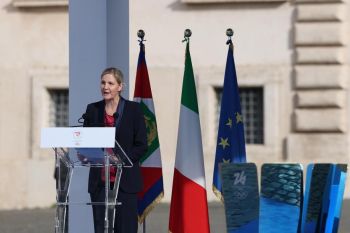 Api olimpiade musim dingin 2026 tiba di Italia