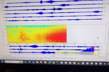 PVMBG merekam getaran banjir lahar hujan Gunung Lewotobi Laki-Laki