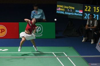 Indonesia tertinggal 1-2 setelah Gregoria takluk dari Intanon