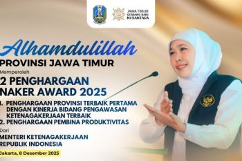 Jatim raih dua penghargaan ketenagakerjaan tingkat nasional