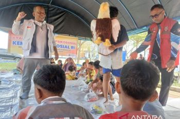 Kemensos berikan trauma healing kepada anak-anak di Pidie Jaya Aceh
