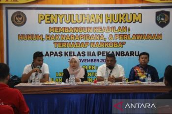 LBH Keadilan Negeri Junjungan Bengkalis Gelar Penyuluhan Hukum untuk WBP Lapas Pekanbaru