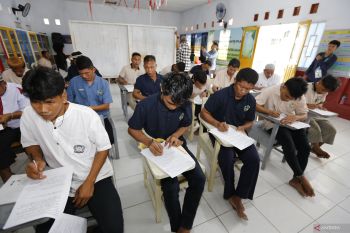 55 warga binaan Lapas Gorontalo jalani ujian kesetaraan