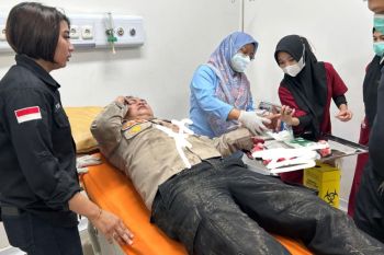 Kapolsek Kemayoran terluka saat evakuasi kebakaran ruko di Jakpus