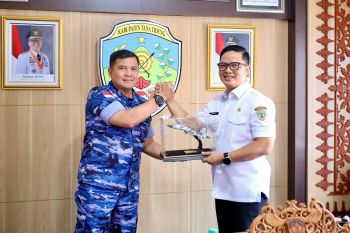 Jalin Sinergi, Danlanud Anang Busra Courtesy Call ke Bupati Tana Tidung