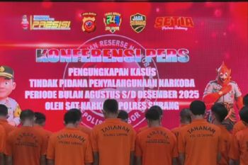 Polres Subang tangkap 29 tersangka dalam pengungkapan 25 kasus narkoba