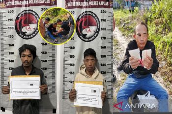 Polisi ringkus tiga pengedar sabu di Mantangai