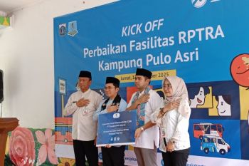 Transjakarta bantu perbaiki fasilitas RPTRA Kampung Pulo Asri