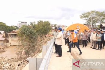 Prabowo cek langsung kayu gelondongan terbawa banjir di Aceh Tamiang