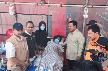 Presiden Prabowo kunjungi Posko Kesehatan milik Pegadaian di Aceh Tamiang