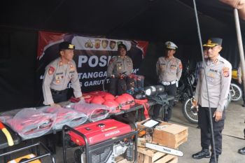 Polres Garut siapkan peralatan untuk penanganan bencana alam