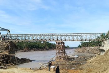 Pembangunan jembatan bailey di Bireuen rampung 87 persen