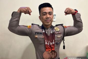 Personel Polda Kepri juarai turnamen binaraga internasional