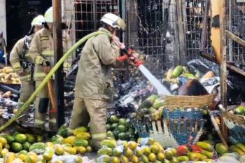 Kerugian kebakaran di Pasar Induk Kramat Jati tembus Rp10 miliar